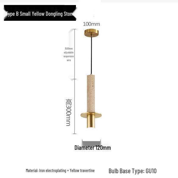 Nordic Minimalist Marble Pendant Light - Single-Head for Restaurants and Bedrooms