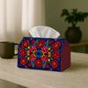 1pc Bohemian Floral Tissue Holder - Bright Flower Design, Water-Resistant, Versatile for Home & Vehicle Decoration, Desk, Innovative, Napkin Holder