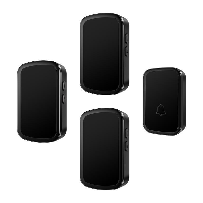 Wireless Long-Range Smart Doorbell with Three Receivers and Elderly Call Button