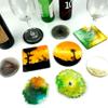 Resin Coaster Mold 5Pcs Silicone Moulds for Resin Casting,Agate Coaster Epoxy Molds Epoxy Resin Casting Mould Home Decor