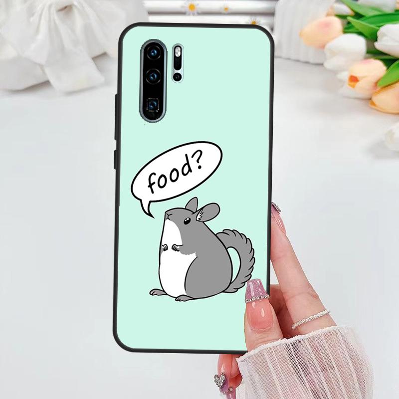 Cute Cartoon Chinchilla For Huawei Nova 12i 11i 8i 12s Y73 Y72 Y61 Y91 Y90 Y70 Y60 9 10 SE P30 P40 Lite P60 Pro Case