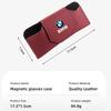BAAX1 Car Sticker For BMW Magnetic Leather Car Sun Visor Glasses Storage Sunglasses Case Accessory For BMW E90 E60 E46 E39 F30 F10 E87