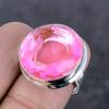 Pink Rubillite Gemstone 925 Sterling Silver Jewelry Ring Size 7