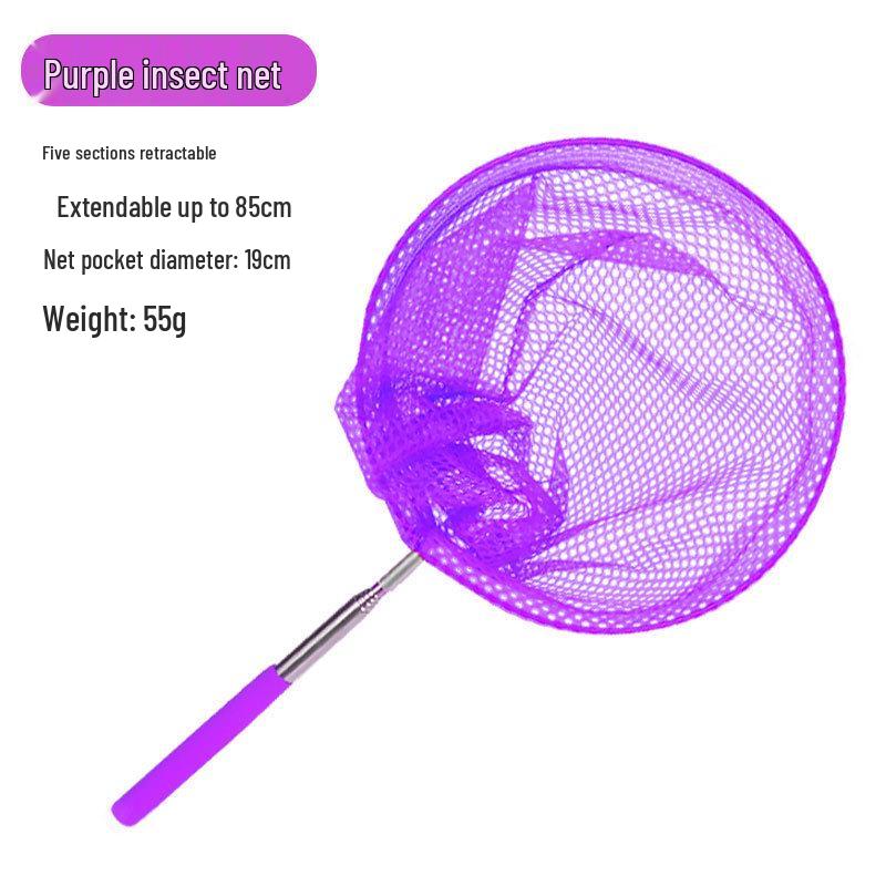 Kids' Telescopic Butterfly Net & Leakproof Folding Bucket Set for Beach and River Play