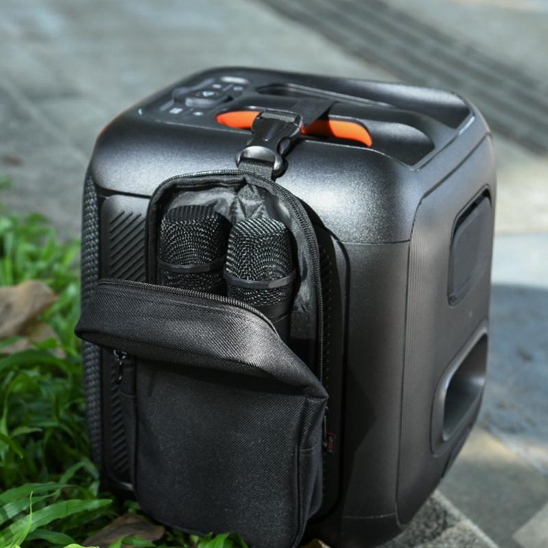 Bolsa Essencial para Microfone para Partybox Suporte de Microfone Essencial para Alto-falante com Elástico Bolsas de Microfone Estilosas