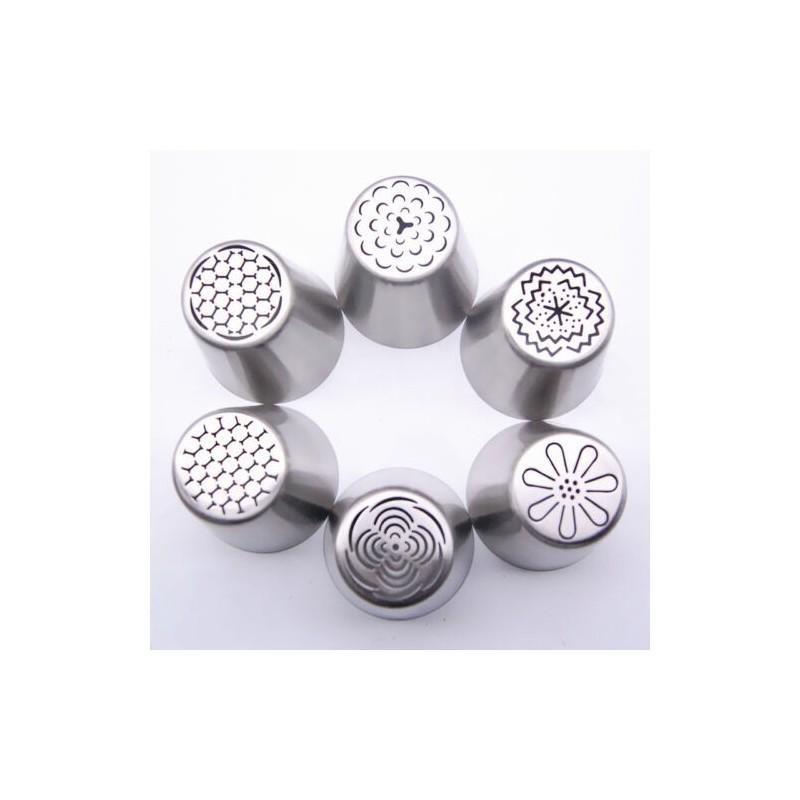 Luxurious 8pcs Russian Tulip Flower Cake Icing Piping Nozzles For Elegant Decorating