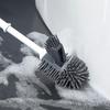 Long Handle Toilet Brush with Anti-Slip Grip, Silicone Bristles Curved Double Head Cleaning Brush for Deep Cleaning Stain