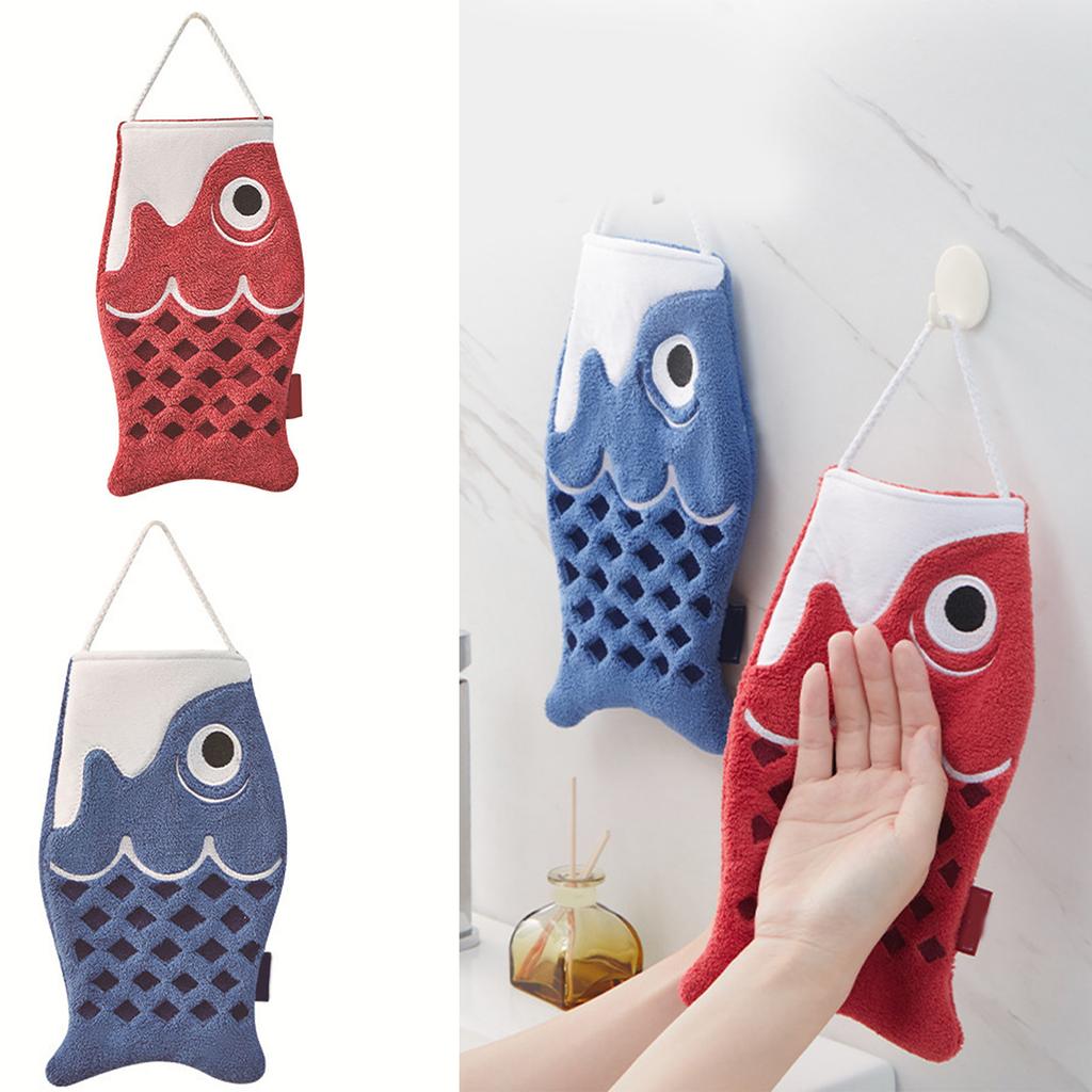 Japanese Carp Hand Towels for Bathroom and Kitchen Soft Wipe Hand Towel Absorbent Towels for Quick Drying