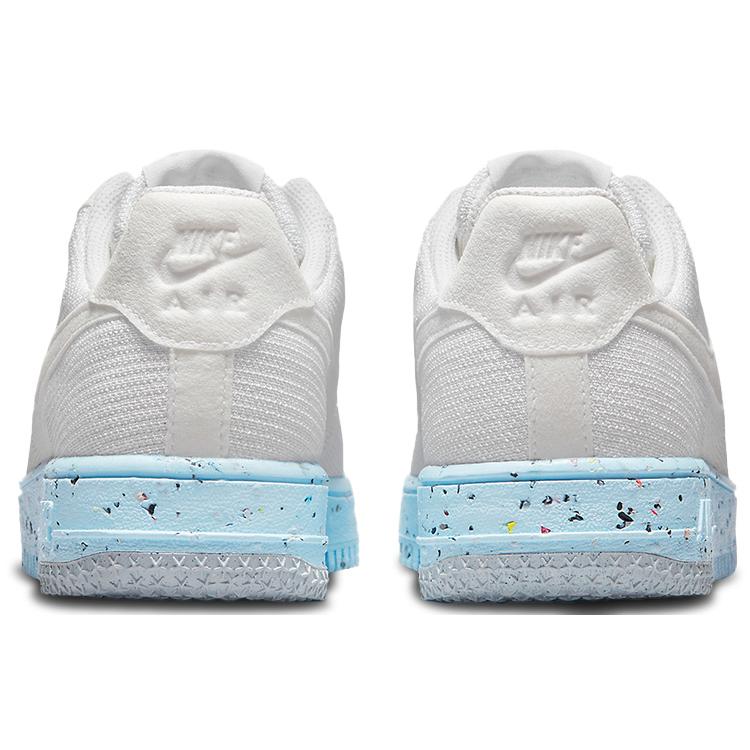 New Nike Air Force 1 Low Crater Flyknit White Ice Blue Women's DC7273-100