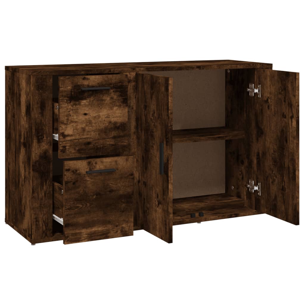 Sideboard Smoked Oak 100x33x59.5 cm Particleboard