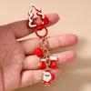 Fashion Christmas Tree Keychain Women Girls Santa Claus Snowman Key Ring Pendants for Handbag Decor DIY Key Chain New Year Gifts