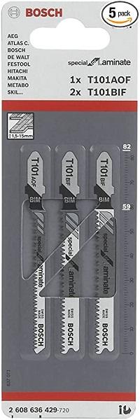 Jigsaw Blade Set T 3 Pcs For Laminates - B 2608636429