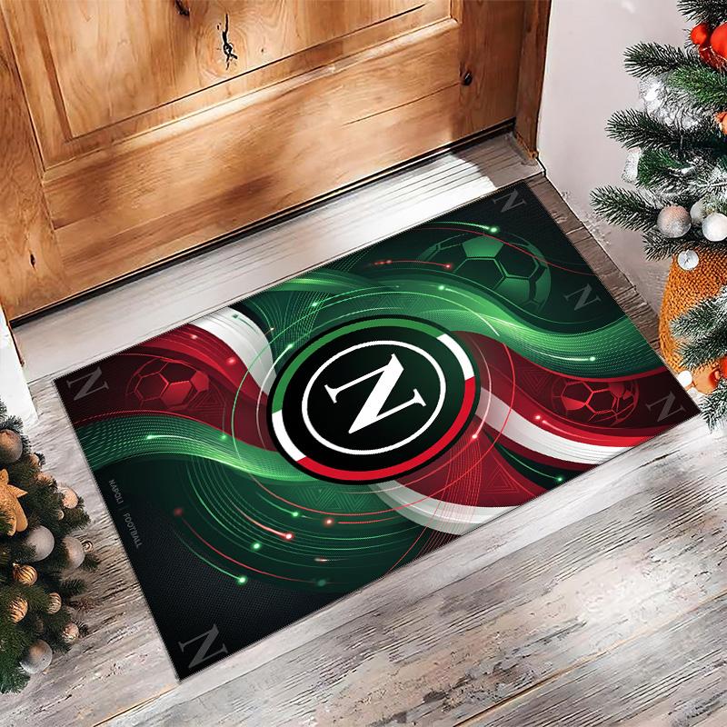 Tappeto Morbido Antiscivolo per Interni con Motivo Calcio Napoli FC Tappetino Decorativo Sportivo per Camera da Letto