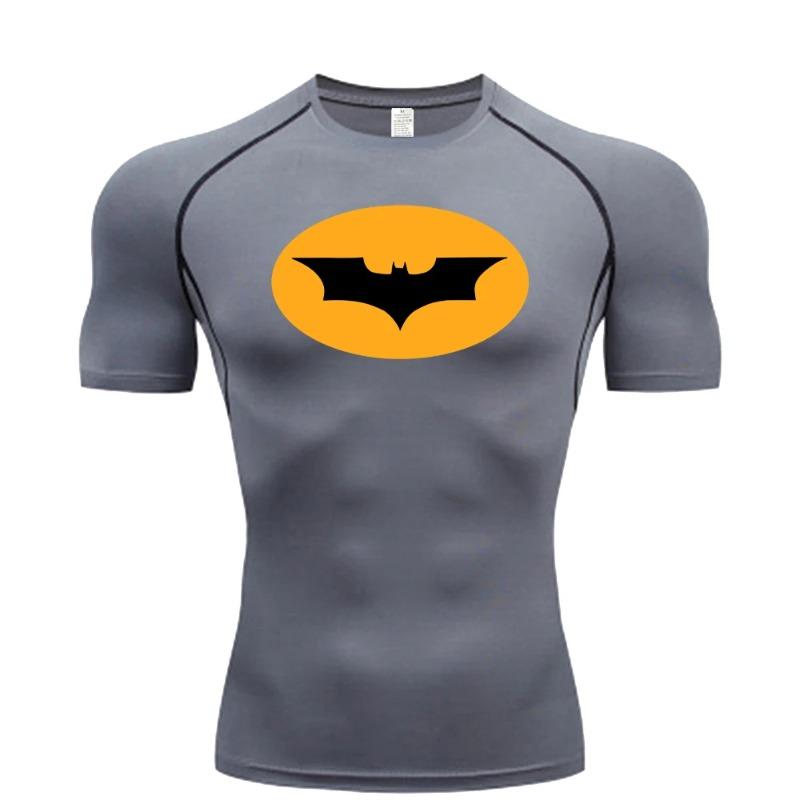 Magliette a Compressione da Uomo Manica Corta Rash Guard Sportive Palestra Allenamento Assorbenti Sudore Corsa Moda Estiva Asciugatura Rapida Slim Fit T-shirt Top