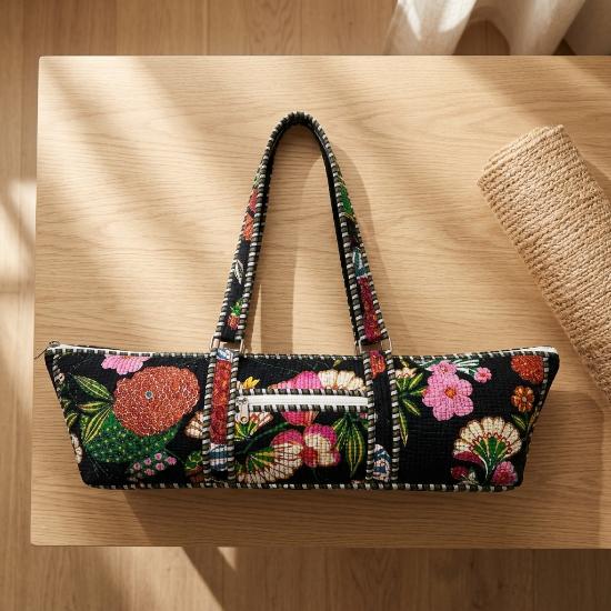 Yoga Bag usalover925 Multicolor Quilted Cotton Print Yoga 53