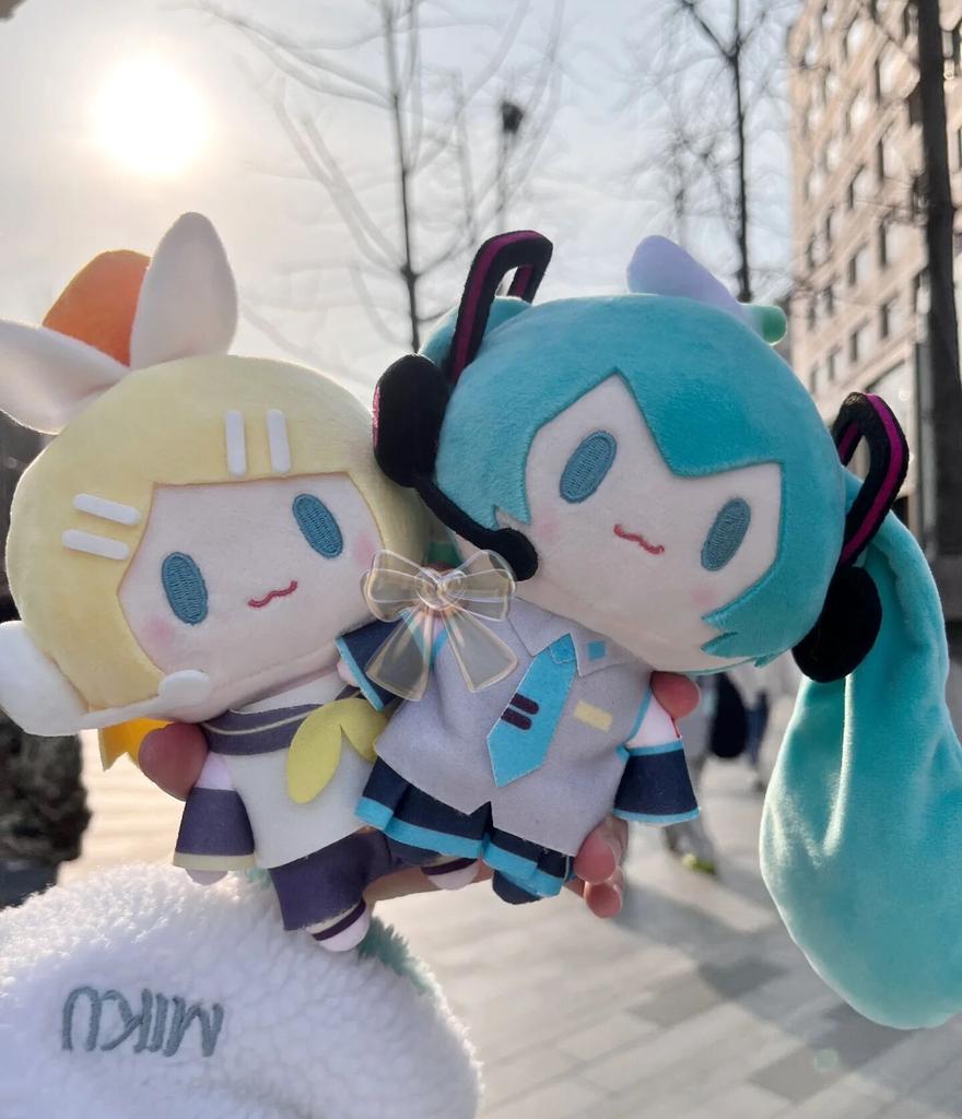 15cm Hatsune Miku Plush Stuffed Toy Kagamine Len Rin Kawaii Figure Plush Doll Collection Model Ornament Toys For Kid Gifts