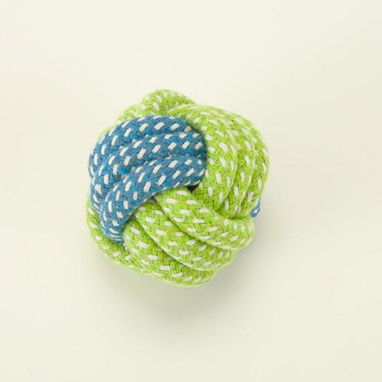 Cotton Rope Dog Toy Rope Knot Ball Dog Chew Toy Interactive Tug-of-War Dog Toy for Small And Medium Dogs Teeth Cleaning