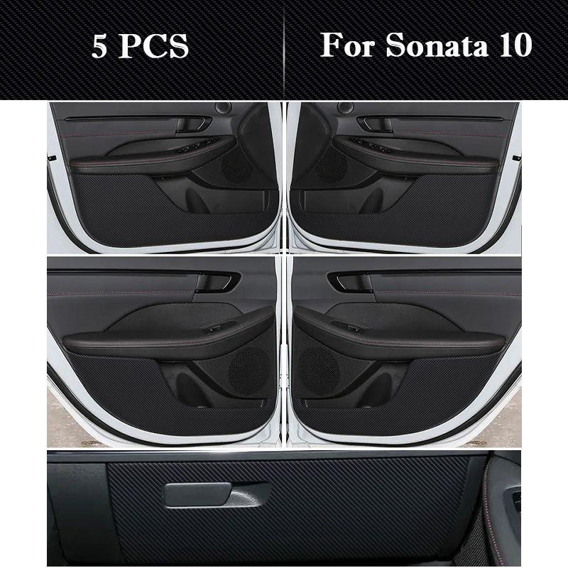 For Hyundai Sonata 8 9 10 11 Car Door Anti-kick Pad Interior Protection Sticker Modification Decorative Sticker Auto Accessories