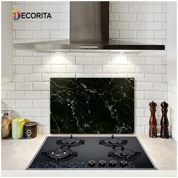 

Защитная задняя стенка стеклянной плиты Decorita | Черный мраморный вид Беден М