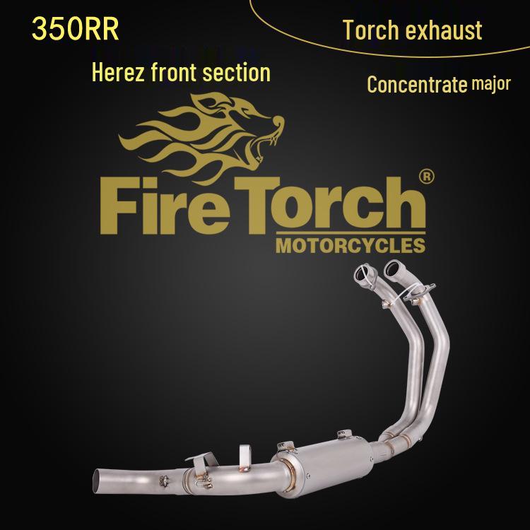 Compatible Exhaust Pipe Front & Rear Sections for ZY350GS-2 Kove 350RR Motorcycle