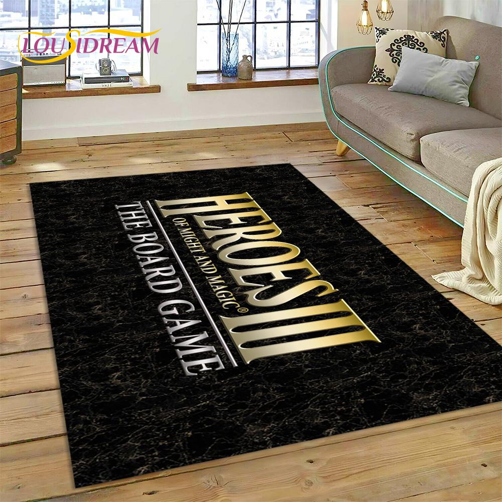HD Heroes of Might and Magic Retro Games Rug Carpet for Living Room Bedroom Decor,Floor Mat Non-slip Decoration for Sofa Doormat