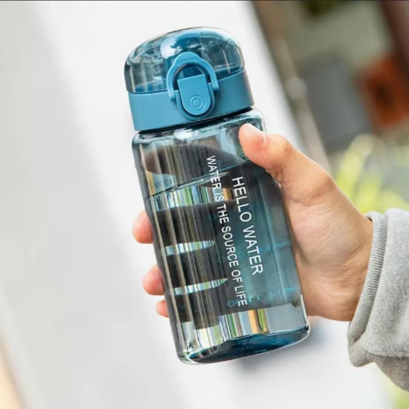 550ML Space-Themed Water Bottle with Anti-Slip Lid & Handle - Durable Plastic, Leak-Proof Design for Outdoor Sports, Camping