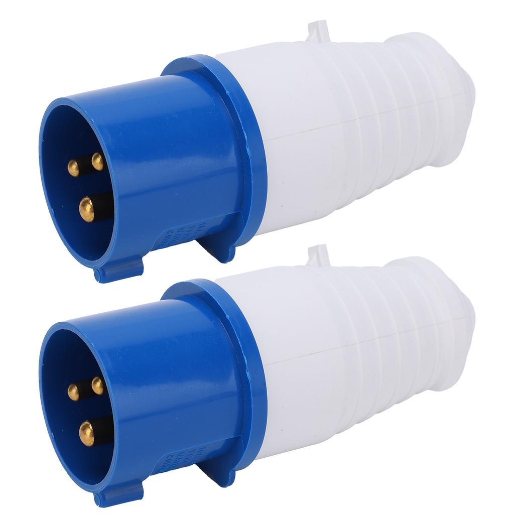 2Pcs Industrial Power Plug 3Pin SinglePhase ExplosionProof Waterproof 16A 3 Hole 220250V