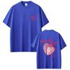 2025 Summer Rapper Omar Courtz Primera Musa Heart100 Pure Cotton Printed Tshirt Mens Women Hip Hop Pop Music Streetwear Top