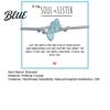 Blue And White Bead Bracelet Soul Sister Handmade Adjustable Ocean-Inspired