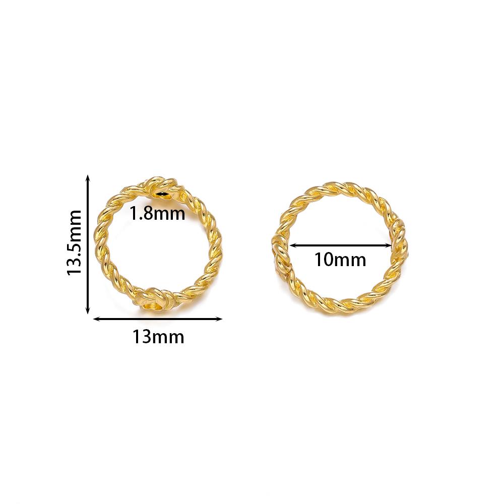 50pcs/lot Lace Connect Beads Frame Bead Ring DIY Handmade String Bead Hollow Loose Spacer Beads For Jewelry Accessories