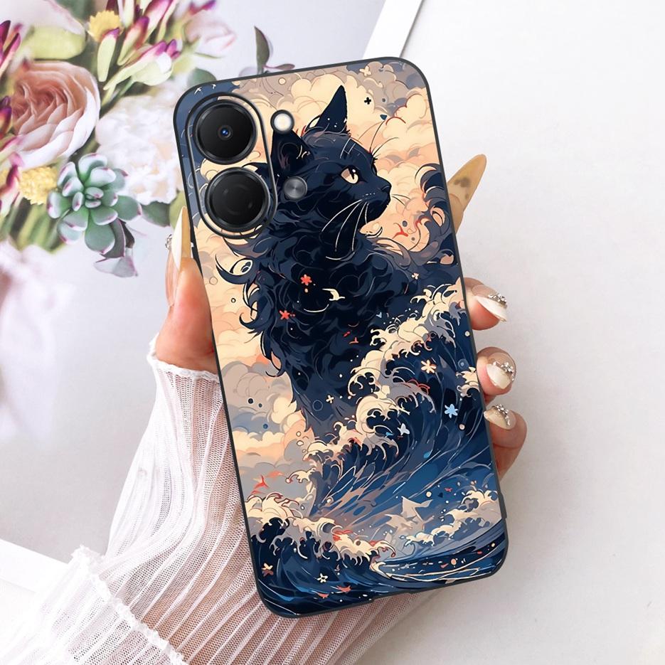 For Tecno Spark GO 3 5G Case KN3 Colorful Flowers Luxury Painted Cover Soft TPU Phone Case For Tecno Spark GO 3 SparkGo 3 Fundas