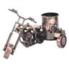 Vintage Motorcycle Model Motorcycle Pen Holder Stand Ornaments Office Home Desktop Decor