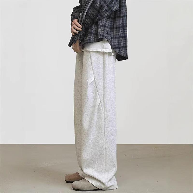 Spring and Summer New Loose Gray Scimitar Sweatpants American Sports Casual Pants Trendy Ins Teen Versatile Straight-leg Pants