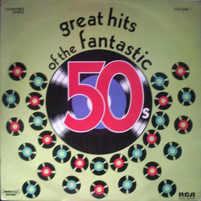 LP Record VARIOUS - Great Hits Of The Fantastic 50s - V BR101 Brookville Reco 1973 UK Pop Used