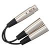 Hosa YXM-121 15cm XLR female to XLR male x 2 Y cable