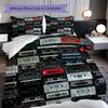 1PC Music, Guitar Theme Bedding Quilt Set Quilt Cover Pillowcase Home Decoration Birthday Gift (1 * Duvet Cover + 2 * Pillowcase, Without Core)