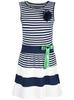 Girls Summer Dress Striped with Bow