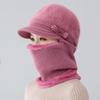 New Female Winter Hats Fur Lined Keep Warm Hats For Women Windproof Coldproof Thicken Balaclava Cap