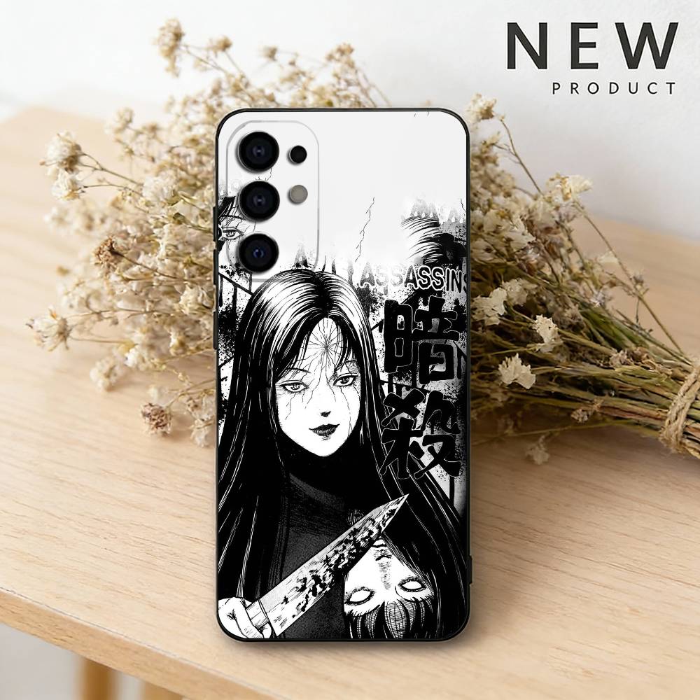 Comics HOT Tomie S phone Case For Samsung S26,25,24,21,22,23,30,20,Ultra,Plus,Fe,Lite Black Soft Cover