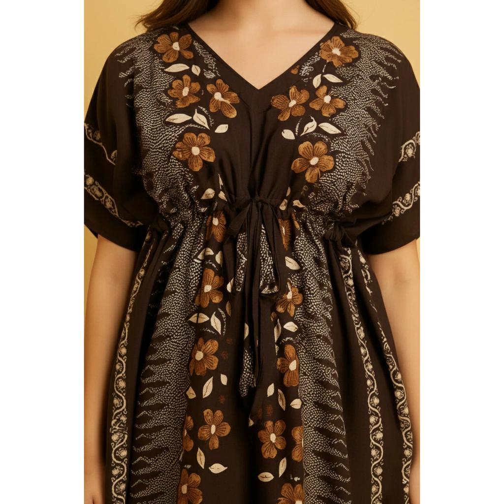 Bloemenprint Dames Kaftan Jurk Indiase Mooie Dagelijkse Slaapkleding Nachtjapon