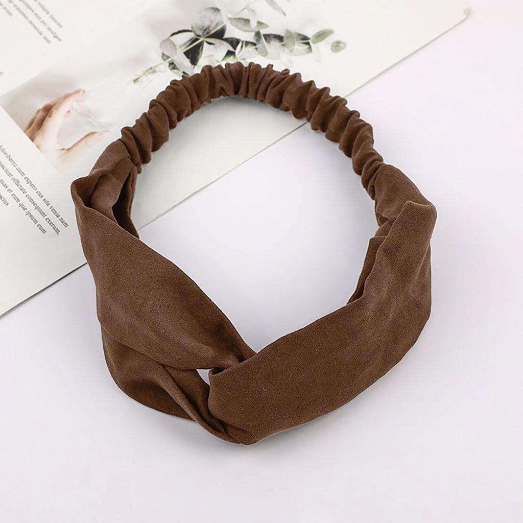 Tiara Feminina Cor Faixa de Cabelo Laço Veludo Aba Larga Envoltório de Cabeça Faixa de Cabelo