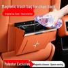 Polestar 2/3/4 Car Trash Bag: Magnetic, Waterproof Leather Backseat Organizer
