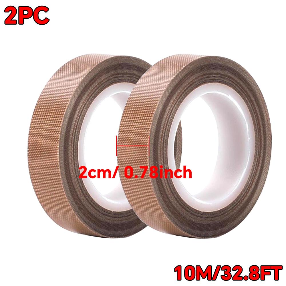 High Temperature Resistance Tape 300 Degrees PTFE Cloth Heat Insulation Adhesive Sealing Tape Cloth 10M Length