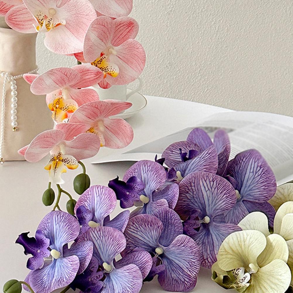 Customizable Floral Decor Fake Flower Decoration Phalaenopsis Artificial Flower