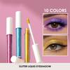 Metallic Liquid Eyeshadow Glitter Highlighter Makeup Shimmer Sparkling Eyes Long Wearing Waterproof Glossy Finish