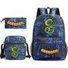 Dragon Ball Super Z Printed Backpack 3-Piece Set Casual Outdoor School Bag 3-Piece Set