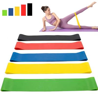 Bandes élastiques de fitness pour exercices de yoga et de sport, idéales pour la maison, 5 niveaux de résistance différents, équipement d'entraînement pour Pilates et Crossfit