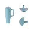 40 oz Tumbler with Handle Coffee Mug for Travel Keeps Hot/Cold Hours Iced Tea Black