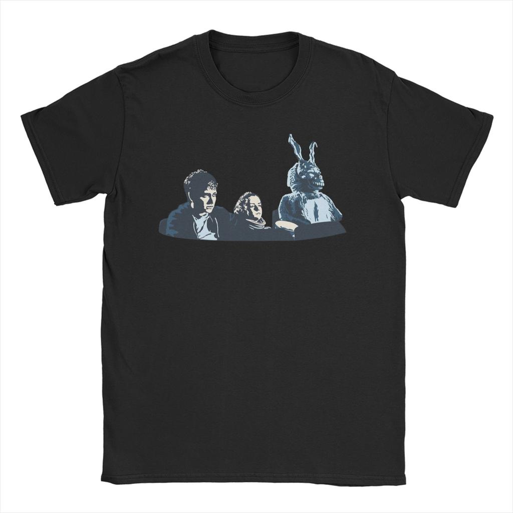 Vintage Donnie Darko Airlines TShirts Unisex Women Crewneck Cotton T Shirts Short Sleeve Tees Plus Size Clothing