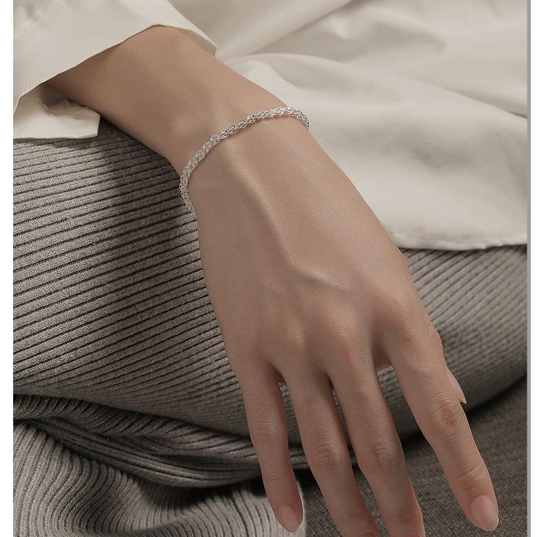 Phoenix Tail Sparkling s925 Sterling Silver Women's Bracelet - Light Luxury, High-End, Super Shiny Design